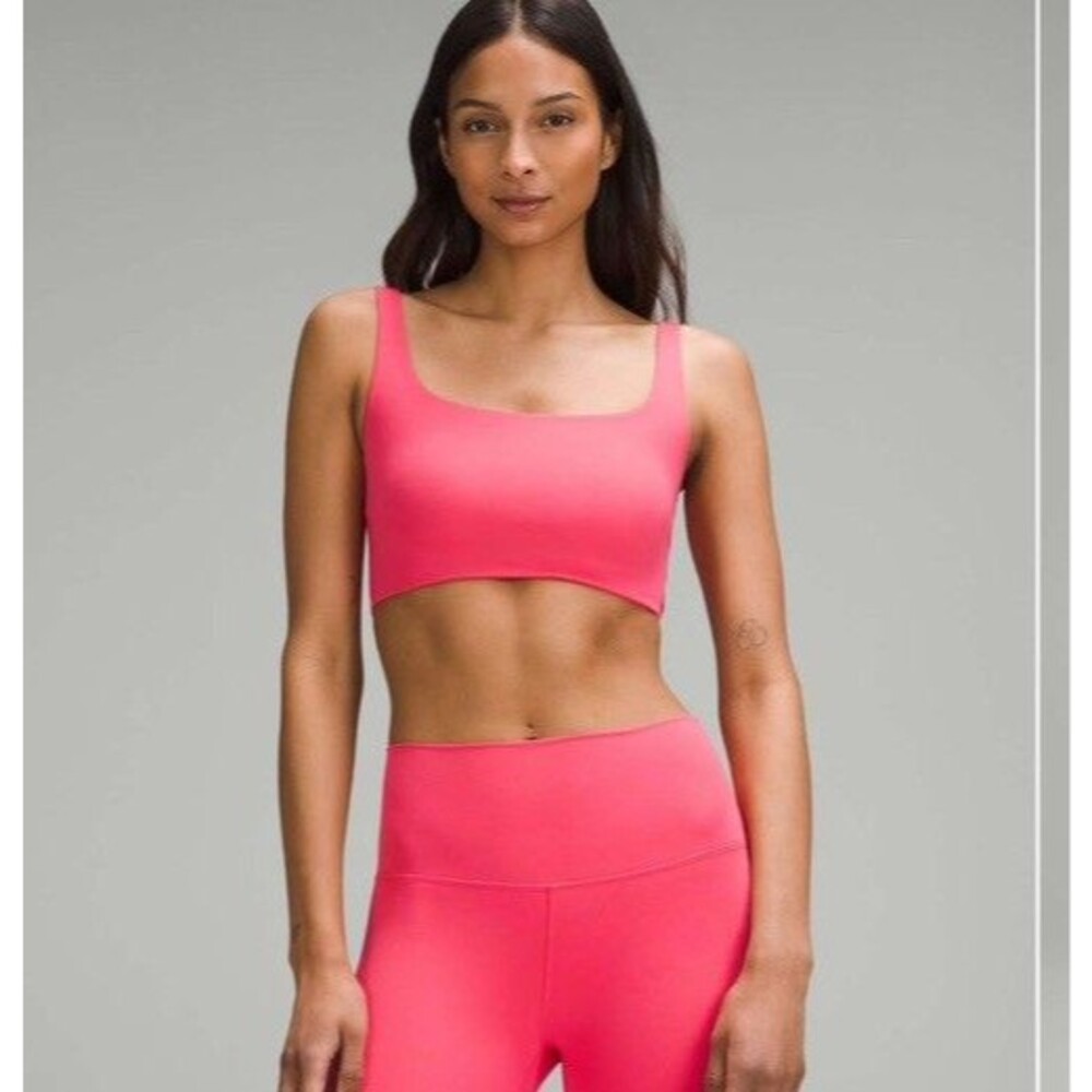 Lululemon Bend This Scoop and Square Bra Size XXS/ XS Pink